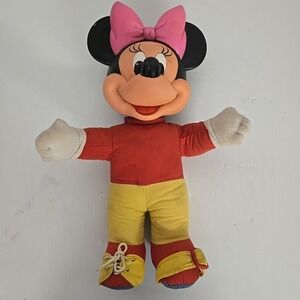 Vintage Minnie Mouse Dress Me Doll‎ - Tie and Buckle Shoes 14"